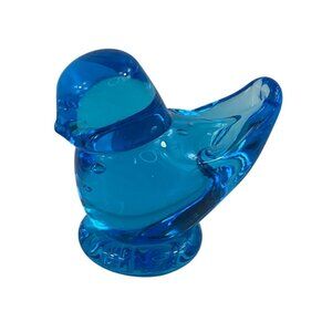 Bluebird of Happiness Art Glass 1990s Signed by Ron Ray